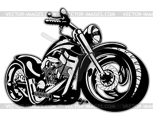 Cartoon Motorbike - vector image