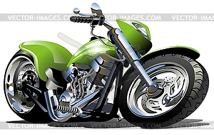 Cartoon Motorcycle - vector image