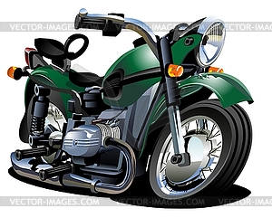 Cartoon Motorcycle - vector image