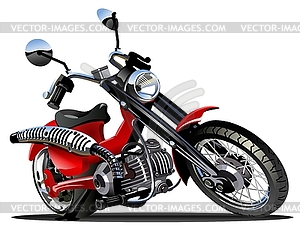 Мультяшный Мотоцикл - клипарт в формате EPS