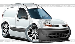 Cartoon van - vector clipart