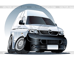 Cartoon van - vector image