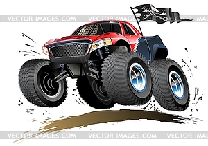 Cartoon Monster Buggy - vector image