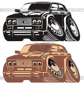 Cartoon car - vector clipart / vector image