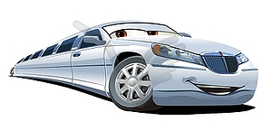 Cartoon limousine - vector image