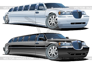 Cartoon limousine - vector clip art