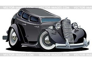 Cartoon retro car - vector clip art