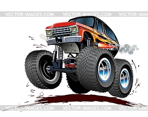 Cartoon Monster Truck - vector clipart