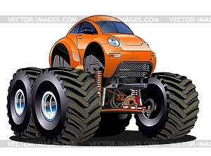 Cartoon Monster Truck - royalty-free vector image