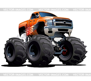 Cartoon Monster Truck - vector image