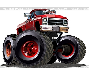 Cartoon Monster Truck - royalty-free vector clipart