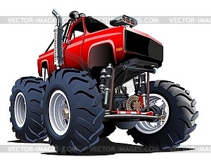 Cartoon Monster Truck - vector image