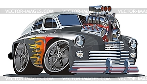 Cartoon retro hot rod - vector EPS clipart