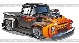 Cartoon retro hot rod - vector clip art