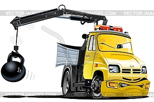 Cartoon Tow Truck - vector image