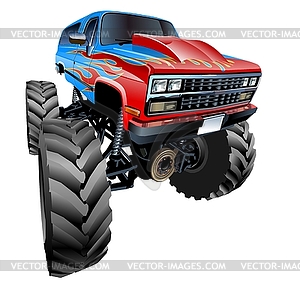 Cartoon Monster Truck, Vectors