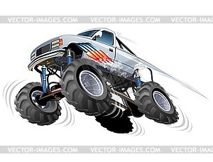 Cartoon Monster Truck - vector clipart