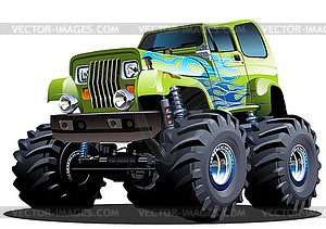 Cartoon Monster Truck - vector clip art