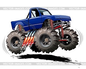 Cartoon Monster Truck - vector clipart