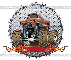 Cartoon Monster Truck - vector image