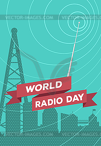 World Radio Day - vector image