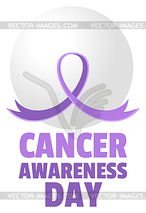 Cancer Awareness Day - vector image