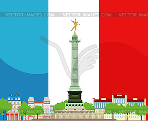 French Bastille Design - vector image