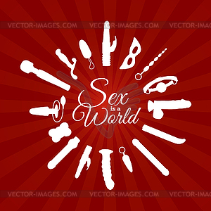 Sex is world - vector clipart