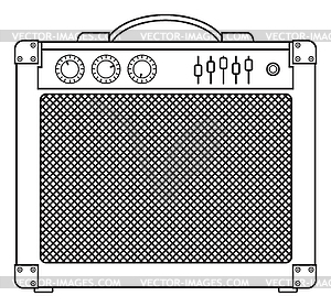 Classic Guitar Amplifier - royalty-free vector image