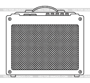 Classic Guitar Amplifier - vector image