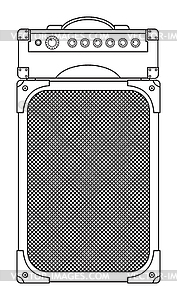 Classic Guitar Amplifier - vector image
