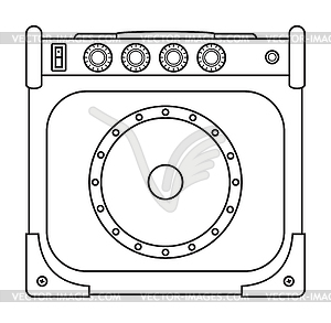 Усилитель Классическая гитара - клипарт в формате EPS