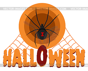 Halloween Badge or Label - vector clip art