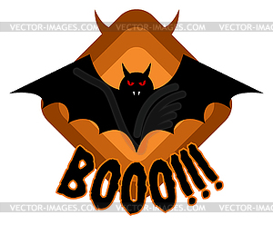Halloween Badge or Label - vector clipart