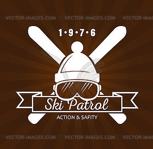 Ski Resort Logo - vector image