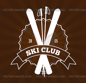 Ski Resort Logo - vector clip art