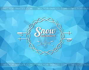 Ski Resort Logo - vector image