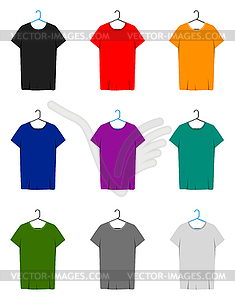 Short Sleeve T-shirts Template - vector clipart / vector image