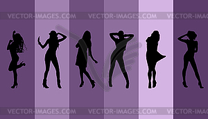 Background for dance club party - vector image