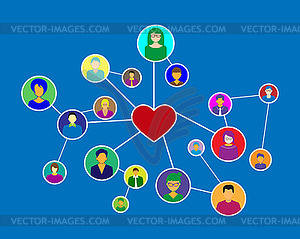 Conceptual on theme of communication and inform - vector clipart