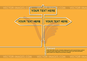 Infographics, direction or stage of development - vector clipart