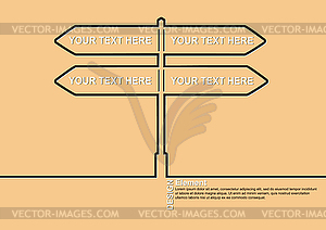 Infographics, direction or stage of development - vector image