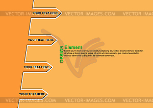 Infographics, direction or stage of development - vector image