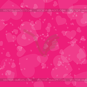 Colorful colored holiday background with hearts - vector clipart