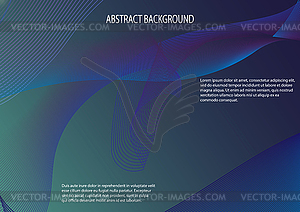 Abstract background in blue for design and - vector image