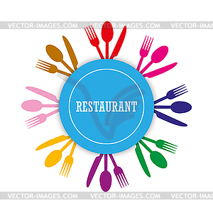 Logo for catering or gastroservice restaurant menu - vector image