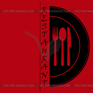 Logo for catering or gastroservice restaurant menu - vector EPS clipart