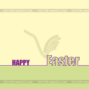 Congratulations on Easter, background with - vector image