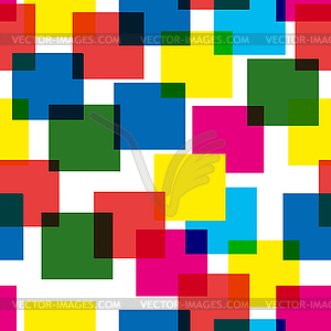 Colorful abstract pattern of multi-colored squares - vector image