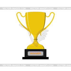 Cup of winner of competition of competitions. Simpl - vector clip art